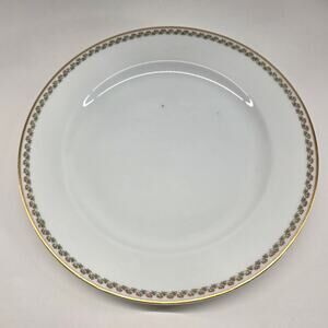 Haviland Limoges France Floral Gold Rim Dinner Plates Lot of 6 10"